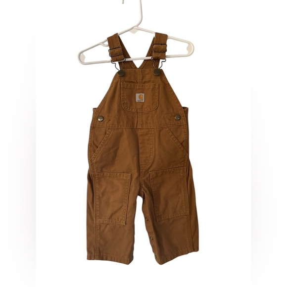 Carhartt Infant Boys' Canvas Bib Overalls size 9Month EUC - Picture 1 of 6